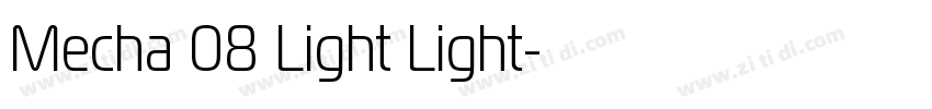 Mecha 08 Light Light字体转换